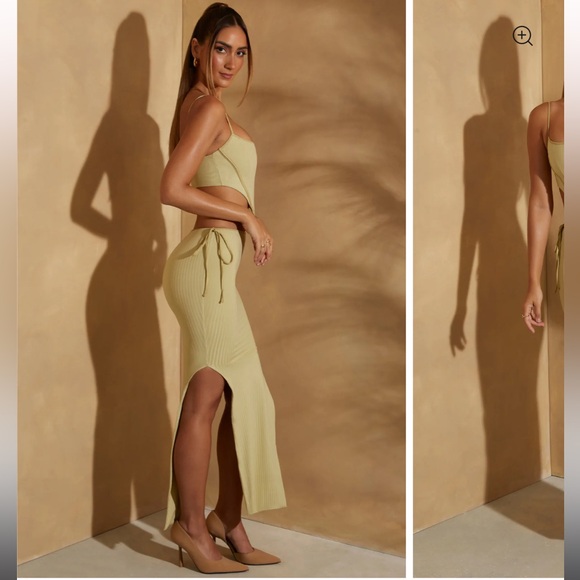 Oh Polly Sage Green Skirt Set - Picture 4 of 4